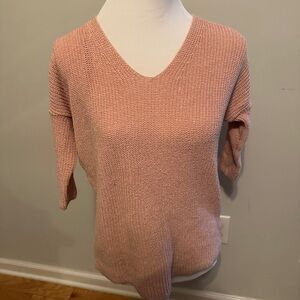 Express Blush V-Neck Sweater for Women